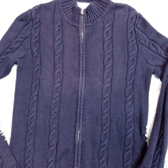 Tommy Hilfiger Womens Sweater Blue Small PetiteGolf Logo Long Sleeve‎ Sweatshirt - Picture 4 of 9